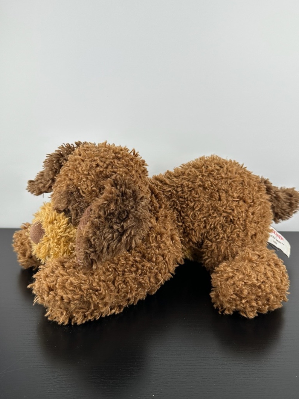 Gund Little Snoogy Brown Tan Curly Puppy Dog 12” #13112 Plush Stuffed Animal